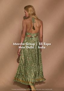 Vestido largo de verano para mujer con estampado floral, estilo bohemio, cuello halter, espalda descubierta con lazo, plisado y cintura imperio, surtido - Product Image 2