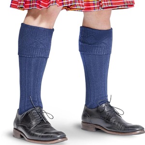 <b>Knee</b> <b>High</b> Cream Wool <b>Socks</b> for Scottish Kilt Highland Dress Parade Use Made in Pakistan - Product Image 3