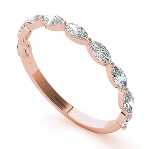 Anillo de Lujo con Diamante Cultivado en Laboratorio con Corte Marquesa Moderno |   Joyería Fina para Mujer Disponible en Oro de 10K, 14K y 18K, Plata 925 y 935 - Product Image 2