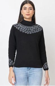Pull en maille pour femme en mélange de coton, de qualité supérieure, décontracté, pour tous les jours, chaud, tendance automne, prix de gros - Product Image 5