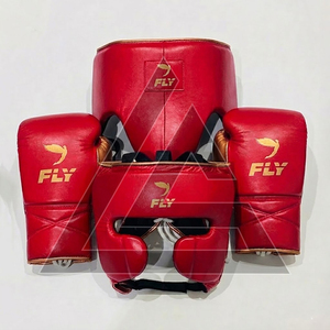Conjunto de equipo de protección de boxeo personalizado de cuero genuino de vaca, conjunto profesional de boxeo para adultos. - Product Image 2