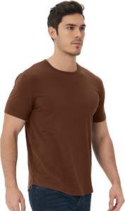 Men's Casual Gym Fitness Bodybuilding Workout Running Training Breathable Quick Dry Front Logo High Street Jersey T-Shirts - Product Image 4