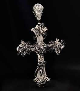 จี้รูปกางเขนประดับเพชรโมอิสซาไนต์เงินแท้ 925 ดีไซน์ใหม่ทันสมัย สไตล์ฮิปฮอป เครื่องประดับทางศาสนา - Product Image 1