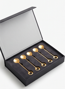 <b>Gold</b> Cutlery Set With Unique <b>Circle</b> Design Handles Stylish Flatware For Dining Table Wedding Party Kitchen Hotel Use - Product Image 6