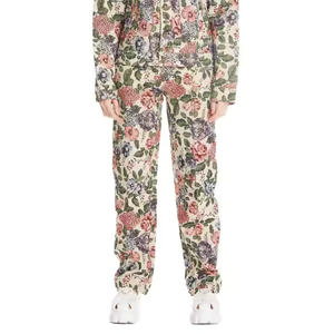 Pantalons à imprimé floral d'inspiration vintage pour femmes - Pantalons doux et légers avec motif floral rétro, idéal pour les femmes - Product Image 5