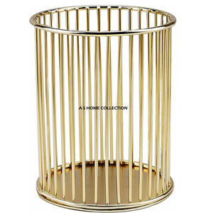 Accessoires de salle de bain de style américain, porte-brosse à dents en aluminium de forme ronde, finition dorée, utilisable à la maison et dans la salle de bain - Product Image 6