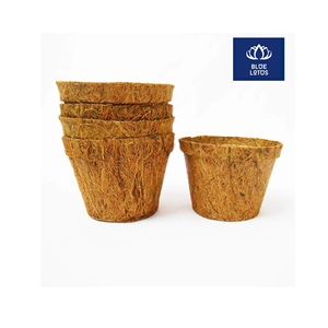 MACETA DE FIBRA DE COCO ECOLOGICA, SEGURA Y LIMPIA, FIBRA DE COCO PURO, ARTÍCULO BIOLOGICO, IDEAL PARA LA PLANTACIÓN DE FLORES Y EL CULTIVO DE PLATILLAS, PRECIO DIRECTO - Product Image 1