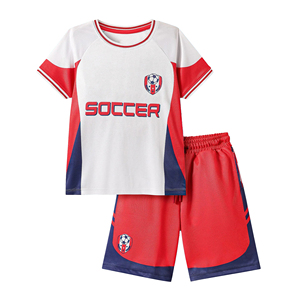Ropa Deportiva Juvenil, Uniforme de Equipo para Niños, Conjunto de Camiseta y Pantalones Cortos de Fútbol para Niños, Uniforme de Equipo Sublimado Personalizado, Camisetas de Fútbol Unisex OEM - Product Image 1
