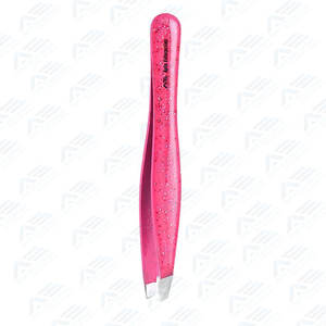 Pince à épiler en acier inoxydable de haute qualité personnalisée diverses couleurs pince à sourcils en acier inoxydable outils d'équipements de beauté - Product Image 3