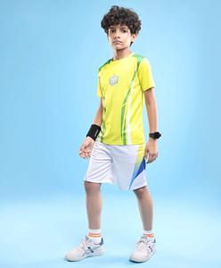 Conjunto de Camiseta y Pantalones Cortos de Fútbol para Niños, Uniforme Deportivo Personalizado Sublimado para Equipos de Fútbol Infantiles - Product Image 2