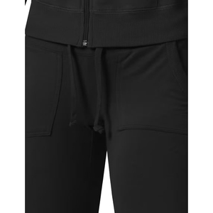 Premium Quality Eco-Friendly Two-Piece Women Winter Casual Fleece Sports Hoodie Long Pant Tracksuit Sets Warm Active Wear - Product Image 5