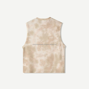 Camiseta sin mangas transpirable con estampado Digital y hombros caídos de algodón pesado de 300 gramos para hombres y mujeres de algodón 100% - Product Image 5