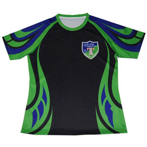 Ensemble de maillots de rugby respirants personnalisés pour hommes, impression par sublimation, uniforme sportif, shorts, tenue d'équipe pour la ligue de rugby - Product Image 1