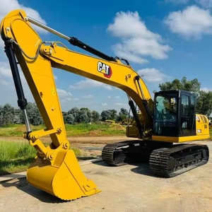 Excavatrice jaune d'occasion robuste de 3000 kg avec cabine d'opérateur à vue panoramique et moteur diesel à couple élevé pour le nivellement des terrains - Product Image 1