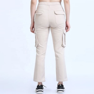 กางเกงคาร์โก้คลาสสิกออกแบบได้ตามต้องการผ้าคอตตอนเนื้อนุ่มเย็บเสริมมีหลายกระเป๋าเหมาะสำหรับการใช้ชีวิตแบบลำลองและการใช้งานกลางแจ้ง - Product Image 4
