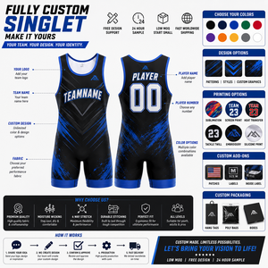 <b>Men</b>’s Custom Sublimated <b>Wrestling</b> <b>Singlet</b> Stretch Compression Lightweight Breathable Personalized Team Name Logo Competition - Product Image 4