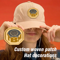 Écussons tissés personnalisés OEM avec support auto-agrippant et thermocollant pour vêtements, casquettes et équipement tactique