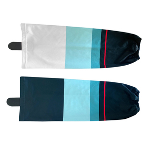Professional Sublimated Ice Hockey <b>Socks</b> Breathable Mesh Fabric Custom Team Design - Product Image 5