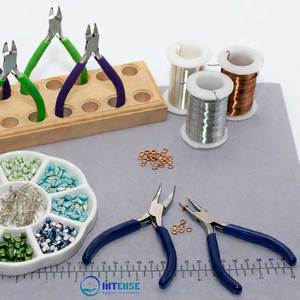 Bent Chain Nose Pliers Stainless Steel for Jewelry Making Crafting Repair-Professional <b>Precision</b> <b>Tool</b> with Blue Handle - Product Image 4