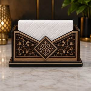 Premium Modern Eco-Friendly Wood <b>Napkin</b> <b>Dispenser</b> Decorative Table Holder Kitchen Dining Room Counter Organizer Cafe Display - Product Image 3