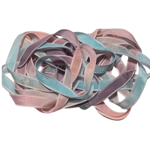 Cinta de Seda 100% Pura, Color Pastel Multicolor, Suave, Decorativa, para Prendas, Manualidades, Envoltura de Regalos, Venta al Por Mayor - Product Image 6