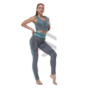 ชุดโยคะผู้หญิงดีไซน์ใหม่ โลโก้สั่งทำได้ เนื้อผ้าทึบ แห้งเร็ว ระบายอากาศได้ดี ยืดหยุ่น 7 ชิ้น เอวสูง ราคาสมเหตุสมผล คุณภาพสูง - Product Image 1