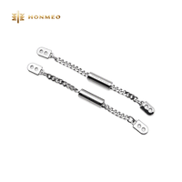 Étiquettes en alliage de zinc HONMEO, logo de marque personnalisé, plaques de chaîne métalliques pour sac à main, étiquette métallique