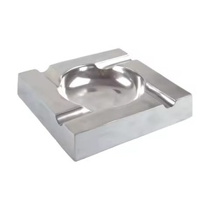 High On Sale Round Wood Base Cigarette <b>Ashtray</b> For Office Livingroom Table Top Ash Containing Use Metal <b>Ashtray</b> & Container - Product Image 2