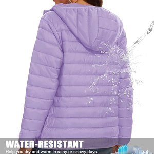 OEM Custom Service <b>Lightweight</b> <b>Women</b> Winter Wear Breathable Canvas Woven Nylon Waterproof Casual Customized Quilted <b>Jackets</b> - Product Image 3