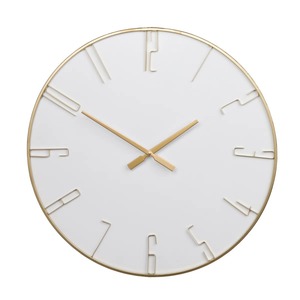 Luxury Round Metal Wall <b>Clock</b> Silent Analog Quartz Modern Decorative <b>Clock</b> for Living Room Bedroom Decor - Product Image 2
