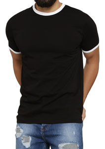 Nouveaux t-shirts rouges stylés 100% coton peigné, style streetwear, manches courtes, col ras du cou, pour hommes, pour la gym, les entraînements et les sports. - Product Image 5