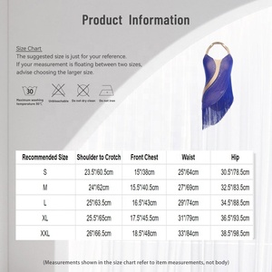 Vêtements de gymnastique pour femmes, justaucorps de danse latine, combinaison de danse Tango Cha-Cha, costumes de danse moderne - Product Image 6