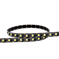 Pcb Putih / Hitam Berkualitas Tinggi Lebar 12mm, IP20 5V 60leds UCS7604 WWA Dekorasi Festival Natal Strip Led Digital