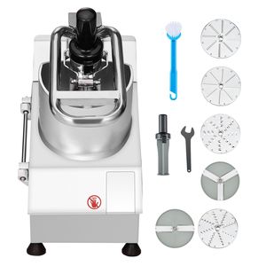 Robot da Cucina con 6 Lame in Acciaio Inox, Tritatutto per Verdure, 2 Fori di Alimentazione, Funzione di Macinazione Rimovibile, Materiale per Alimenti - Product Image 1