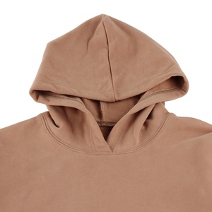 Wholesale Plus Size Cotton Blended Fleece Casual Front Logo <b>Hoodies</b> Pocket Breathable Quick Dry Solid Pattern Sweatshirts Men - Product Image 2