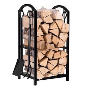 Porte-bûches en métal au design moderne, haute qualité, pour le rangement du bois, avec couleur et dimensions personnalisables, pour jardin et foyer domestique - Product Image 6