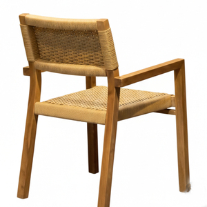 Solid Teak Premium Modern Wholesale Savara Weave Dining Room Furniture Dining Chair Armchair Upholstered Seat <b>Back</b> <b>Cushion</b> - Product Image 3