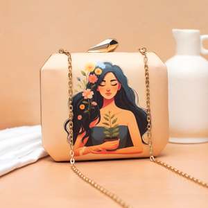 Bolso de Mano de Diseño con Estampado Floral Premium para Mujer, Ideal para Bodas y Eventos Festivos - Product Image 1