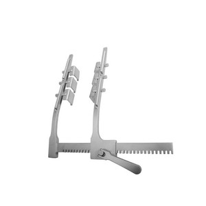 เครื่องมือถ่างกระดูกอกไทเทเนียม Ankeney แบบมีใบมีดหมุนได้ 6 ใบ ถอดออกได้ พร้อมสปริง 1 คู่ต่อแขน ระยะเปิด 17.8 ซม. ZETOMEDPRO - Product Image 1