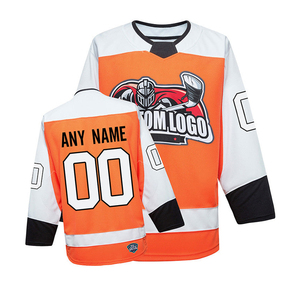 Custom Ice Hockey Jersey Black Yellow Sublimated Print Moisture Wicking Full Sleeve Unisex Adult Apparel - Product Image 2