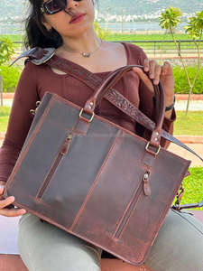 Haute qualité en gros personnalisé usiné à la main selle couverture femmes sac fourre-tout multifonctionnel mode luxe en cuir véritable sacs à main - Product Image 5