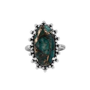 Latest 925 Sterling Silver Natural Mojave <b>Copper</b> Amazonite Gemstone Antique Design Ring Custom Jewelry Manufacturer - Product Image 1