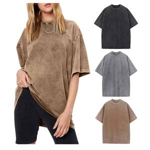 Camiseta Distressed para Hombre y Mujer, Estampado DTG, Oversize, Negra, Personalizada, Vintage, Lavado Ácido - Product Image 2