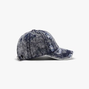 Wholesale Customization <b>Vintage</b> Washed Unstructured 3D Embroidery 100% Cotton Distressed <b>Cap</b> Original Adjustable Distressed - Product Image 2