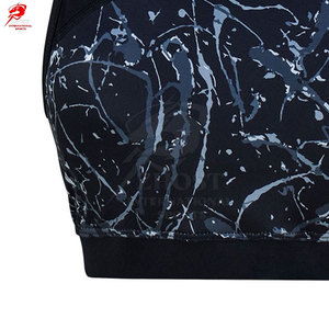 Sujetador deportivo liso al por mayor para personalización de marca, de alta calidad, mezcla de nailon y elastano, para entrenamiento. - Product Image 6