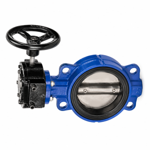 วาล์วผีเสื้อ 4 นิ้ว 300 PSI ตัววาล์วเหล็กดัด ASTM A-536 แผ่นดิสก์สแตนเลส ซีล EPDM ควบคุมด้วยมือ มาตรฐานการออกแบบน้ำ MSS - Product Image 4