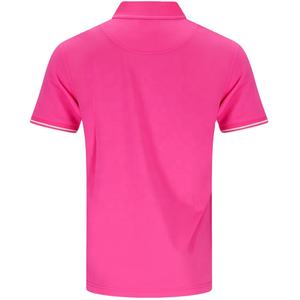 เสื้อโปโลคอโปโลสีเทอร์ควอยซ์สำหรับผู้ชายเสื้อโปโลผ้าเนื้อนุ่มยืดหยุ่นทำจากโพลีเอสเตอร์สำหรับใส่เล่นกีฬาและลำลอง - Product Image 5