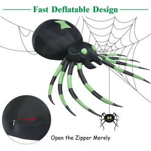 Decorazione gonfiabile da giardino a forma di ragno di 1,8 metri per Halloween - Product Image 4