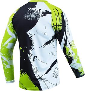 Camisetas de Ciclismo de Montaña de Manga Corta para Hombre, Camisetas de Motocross DH Todoterreno, Ropa Deportiva - Product Image 4