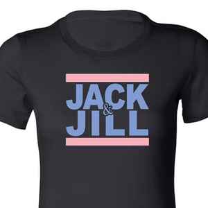 แจ็คแอนด์จิล เรโทร พริ้นท์ ทีเสื้อผ้าผู้หญิงแขนสั้นลำลองสลิมฟิตฤดูร้อนสตรีทแวร์แฟชั่นเสื้อยืดแบบกำหนดเอง - Product Image 4